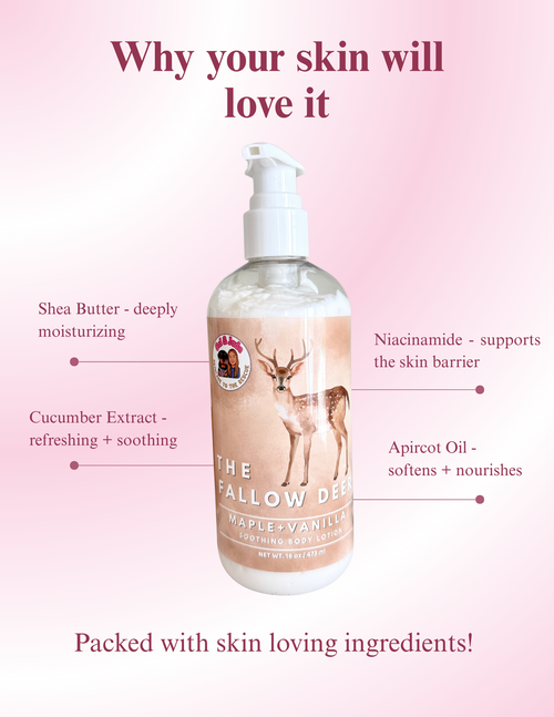 Maple Vanilla Shea Butter Lotion | Apricot Seed Oil & Vitamin E Oil | Skincare Routine | Aloe Vera