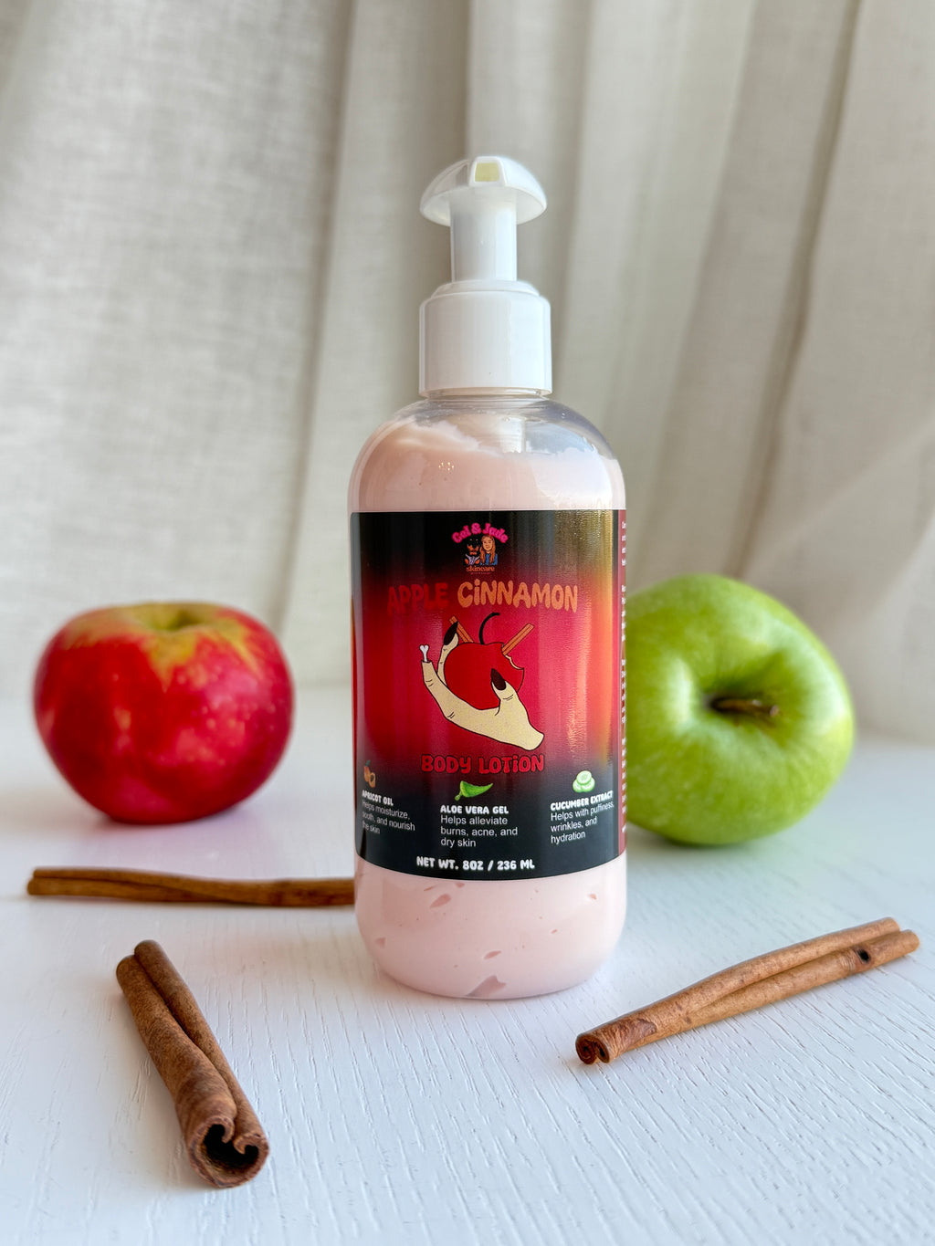 Apple Cinnamon Body Lotion | Shea Butter + Apricot Oil + Aloe Vera