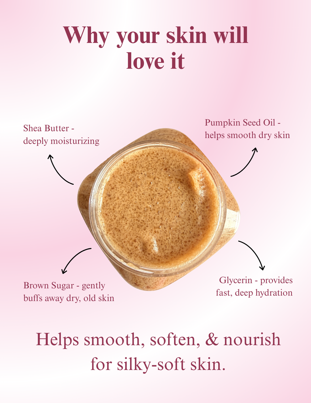 Apple Cleansing Body Scrub | Shea Butter + Pumpkin Seed Oil