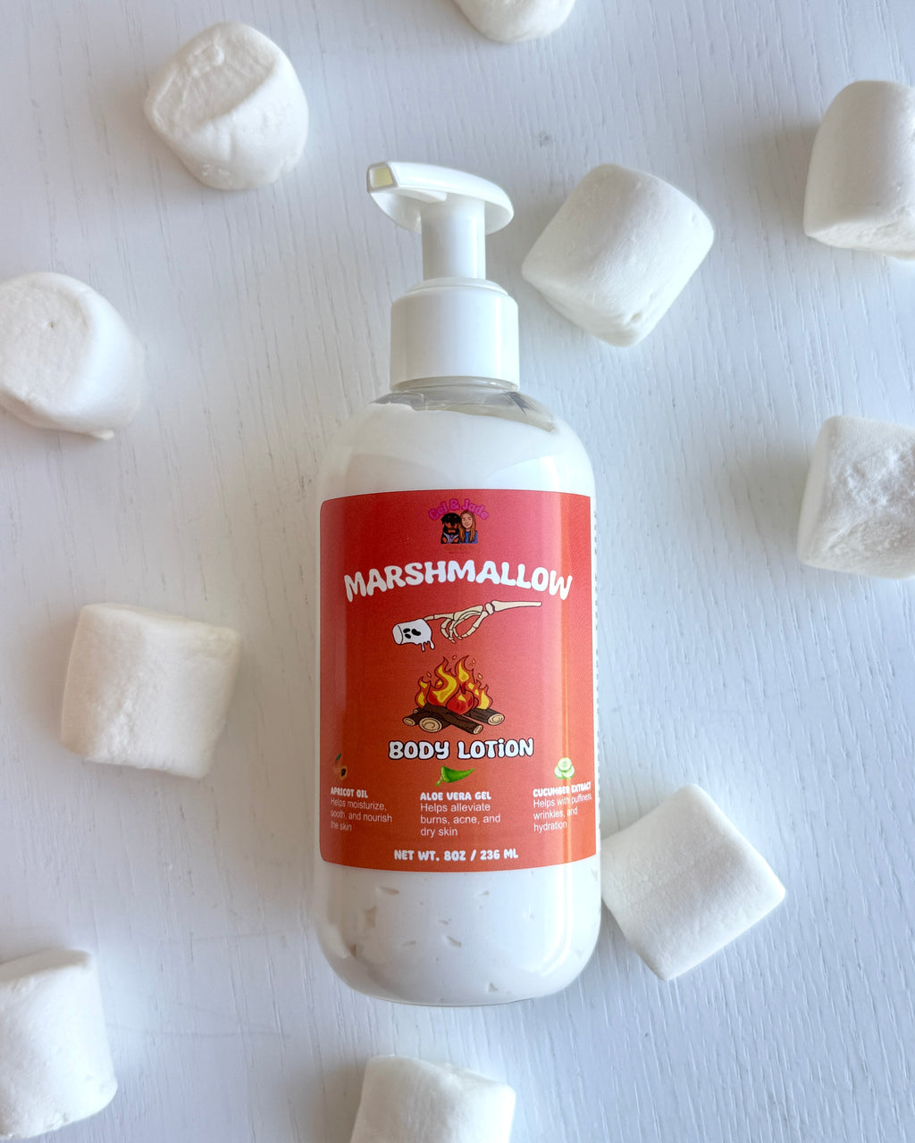 Marshmallow Body Lotion | Shea Butter + Apricot Oil + Aloe Vera